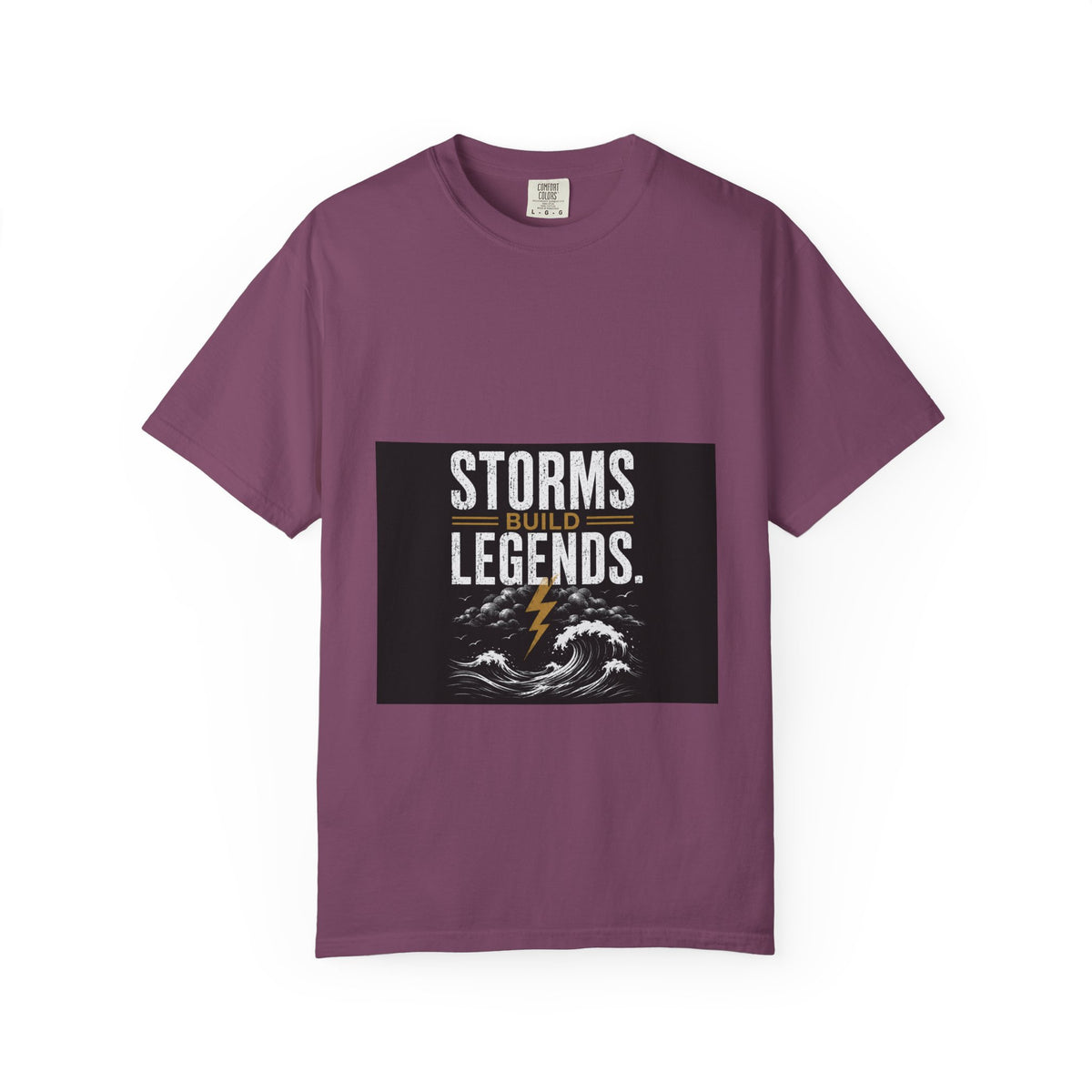 Storms Build Legends T-Shirt — Lightning Wave Graphic Tee