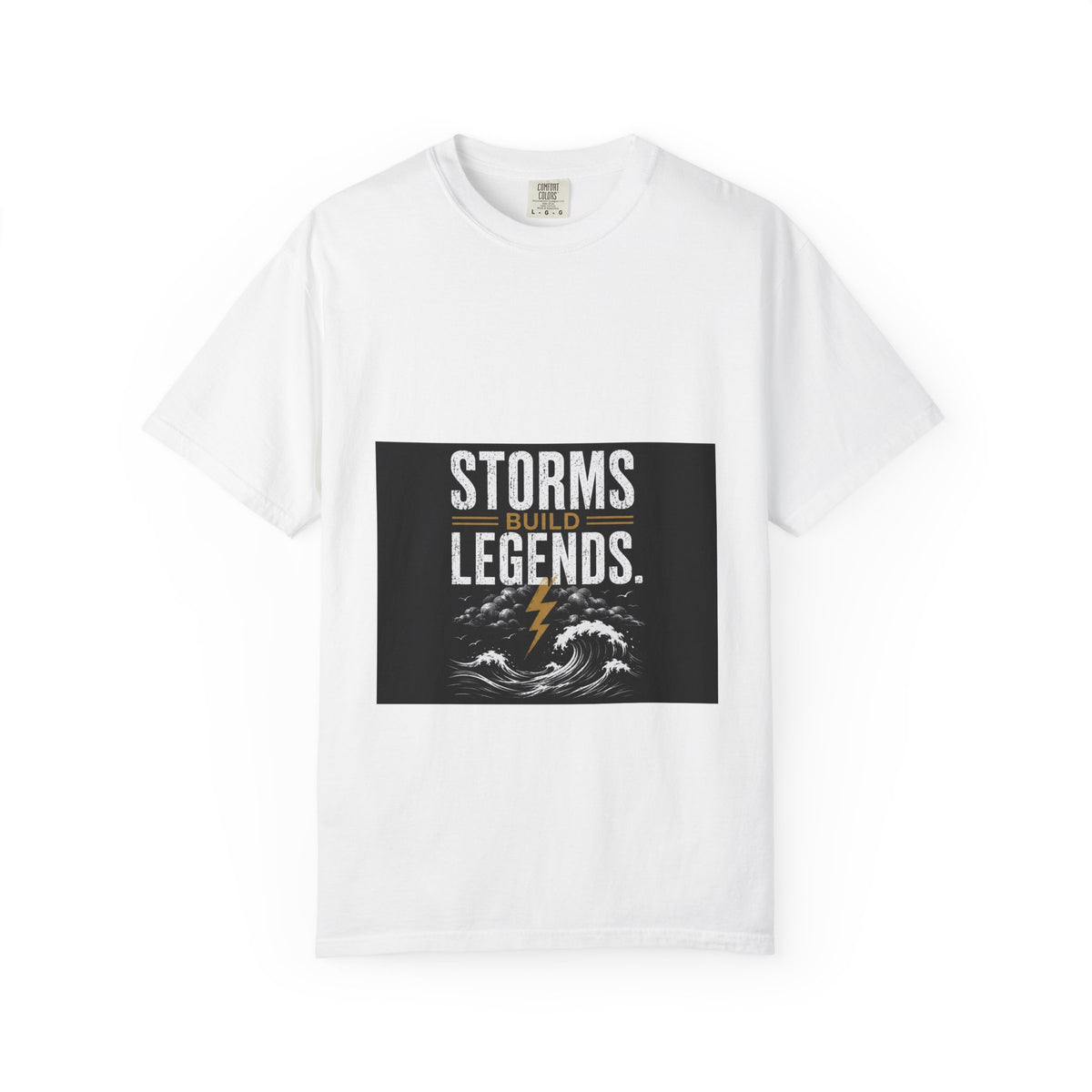 Storms Build Legends T-Shirt — Lightning Wave Graphic Tee