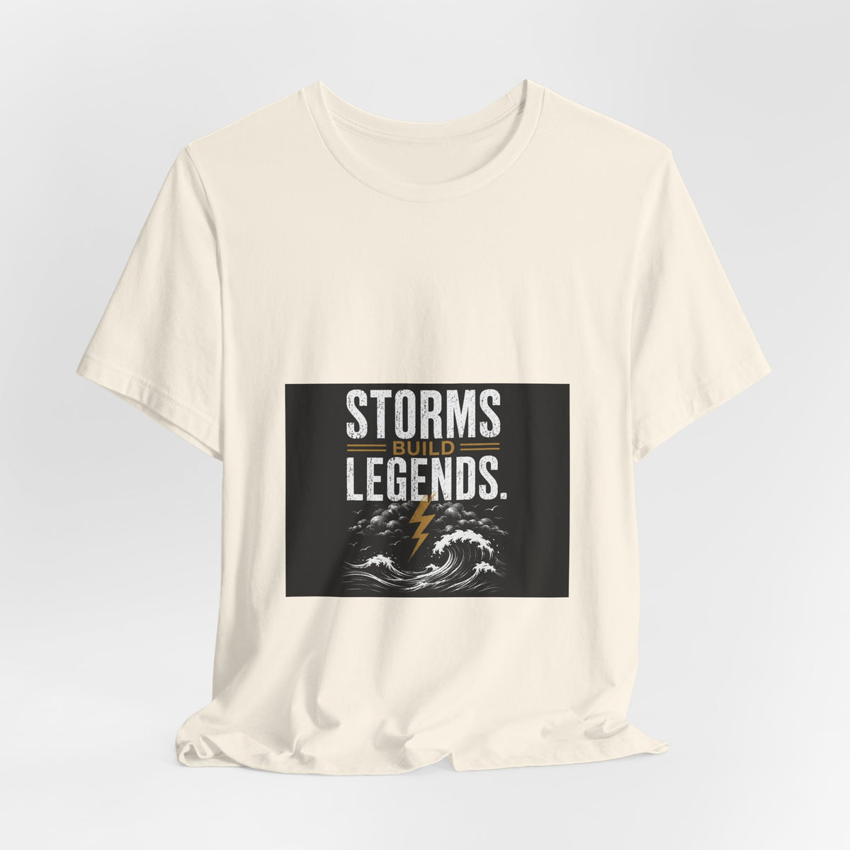 Storms Build Legends T-Shirt — Lightning Wave Graphic Tee