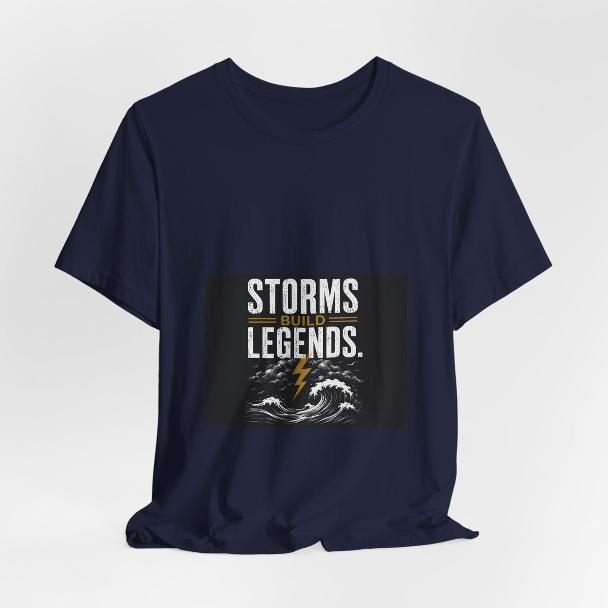 Storms Build Legends T-Shirt — Lightning Wave Graphic Tee