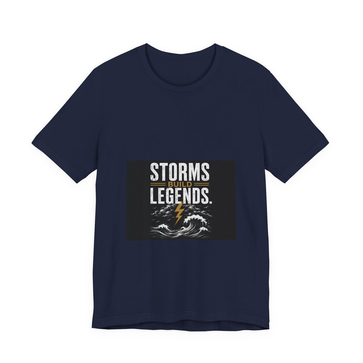 Storms Build Legends T-Shirt — Lightning Wave Graphic Tee