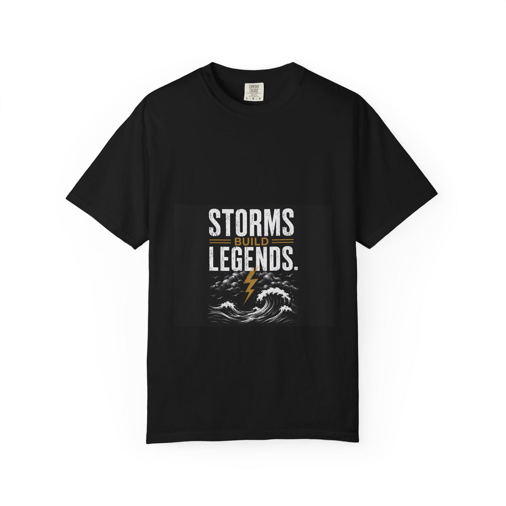 Storms Build Legends T-Shirt — Lightning Wave Graphic Tee
