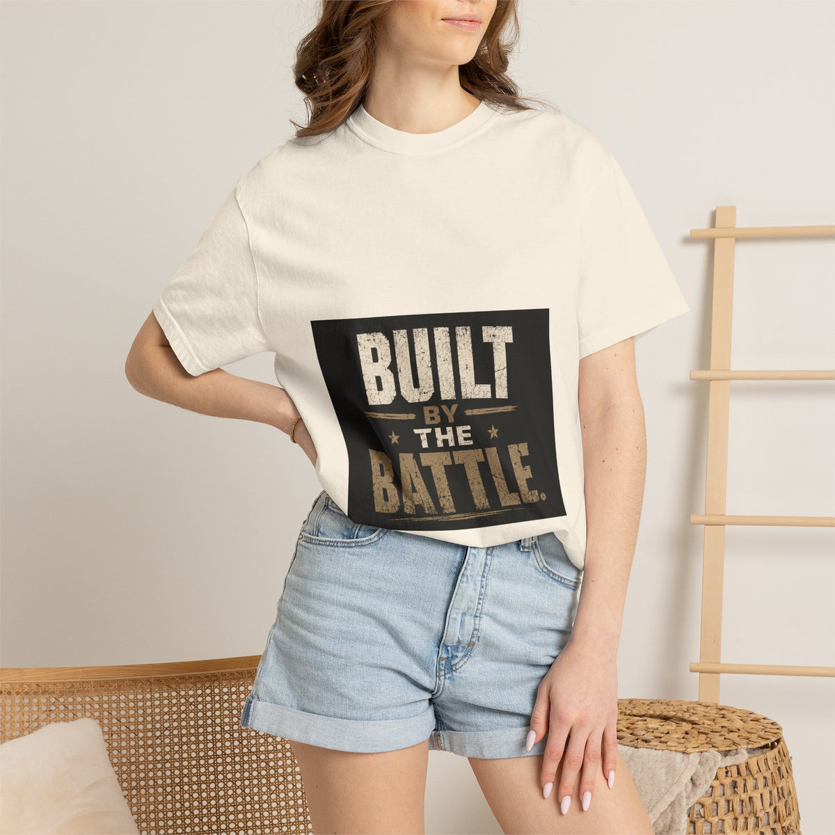 Built by the Battle T-Shirt — Military-Inspired Vintage Graphic Tee