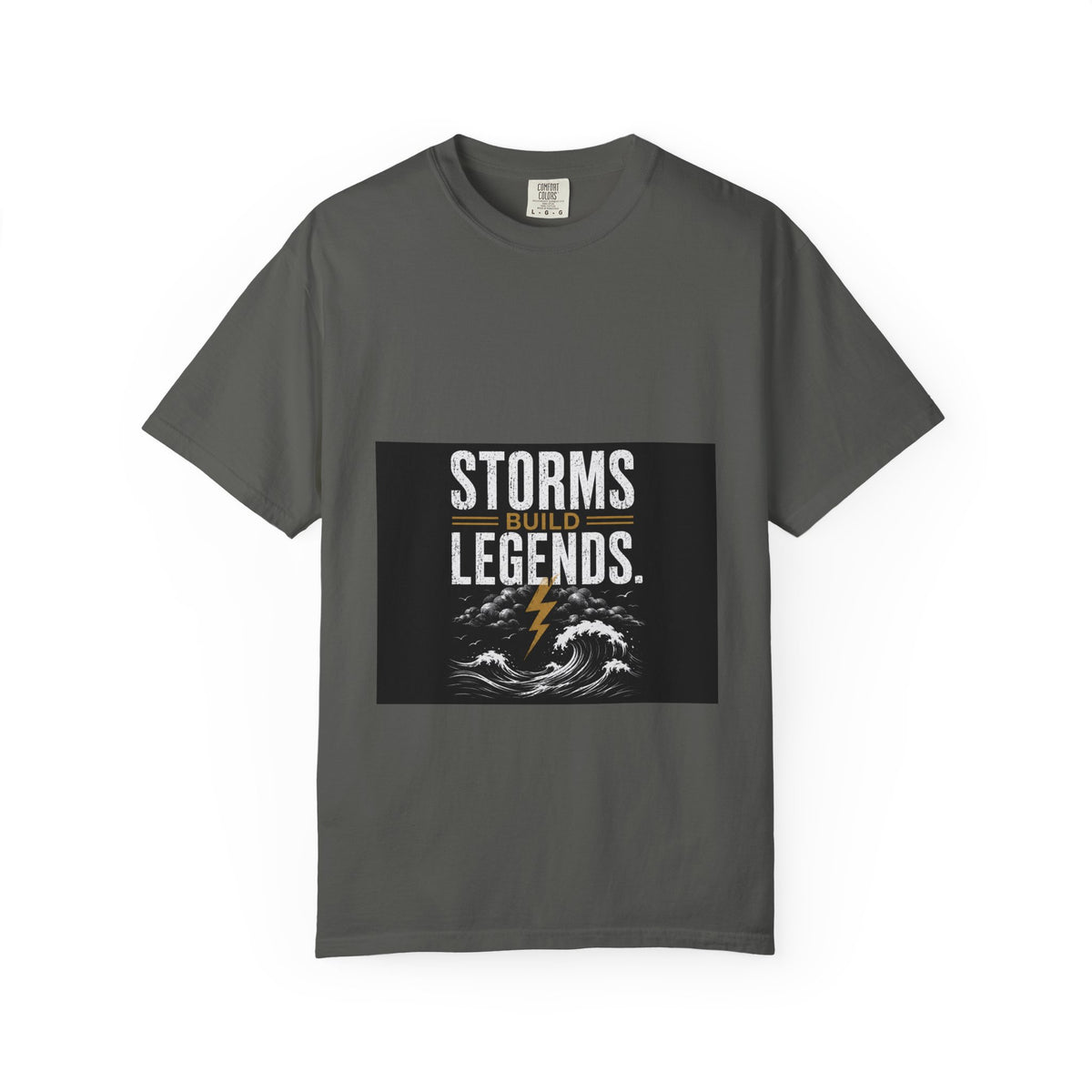 Storms Build Legends T-Shirt — Lightning Wave Graphic Tee