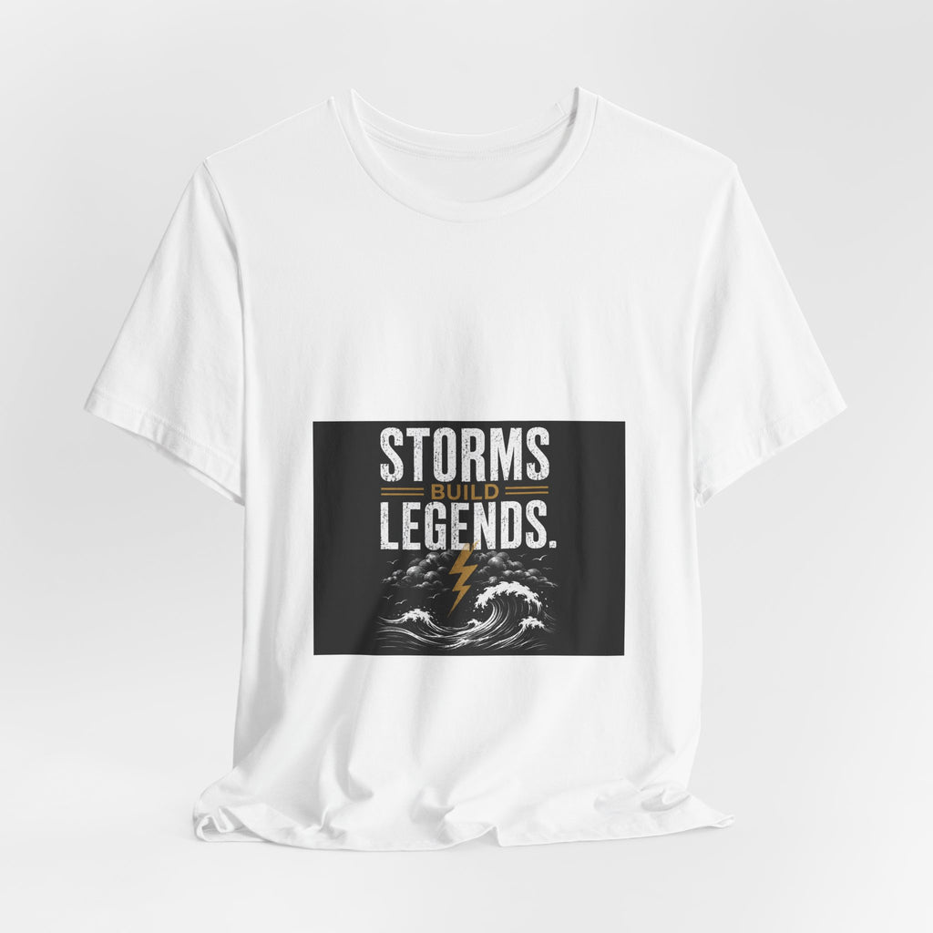 Storms Build Legends T-Shirt — Lightning Wave Graphic Tee