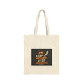 Keep Rising Keep Winning Canvas Tote Bag — Motivational Reusable Grocery & Market Tote