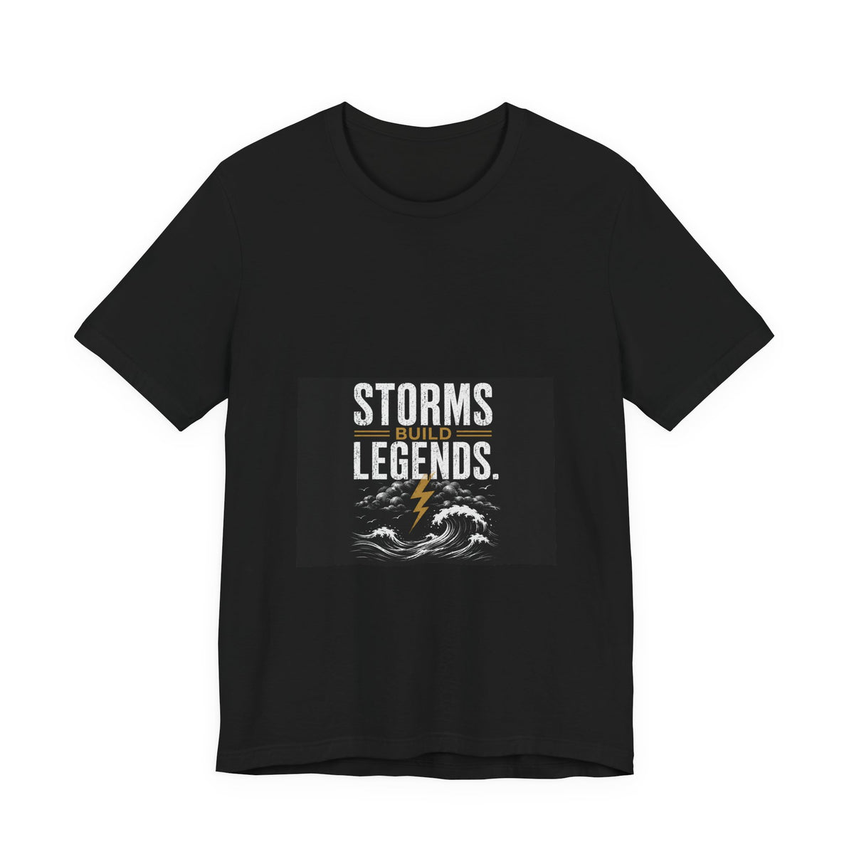 Storms Build Legends T-Shirt — Lightning Wave Graphic Tee