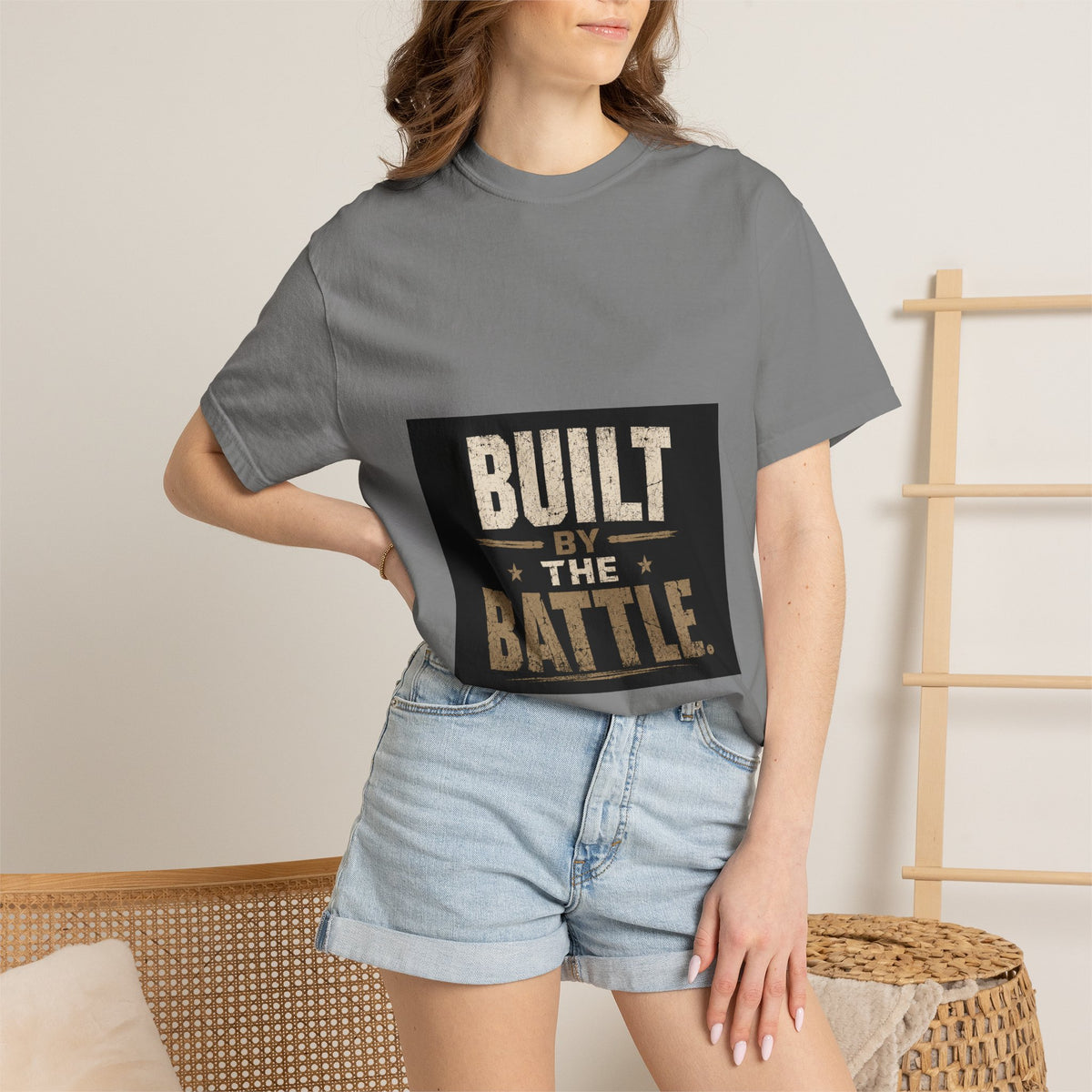 Built by the Battle T-Shirt — Military-Inspired Vintage Graphic Tee
