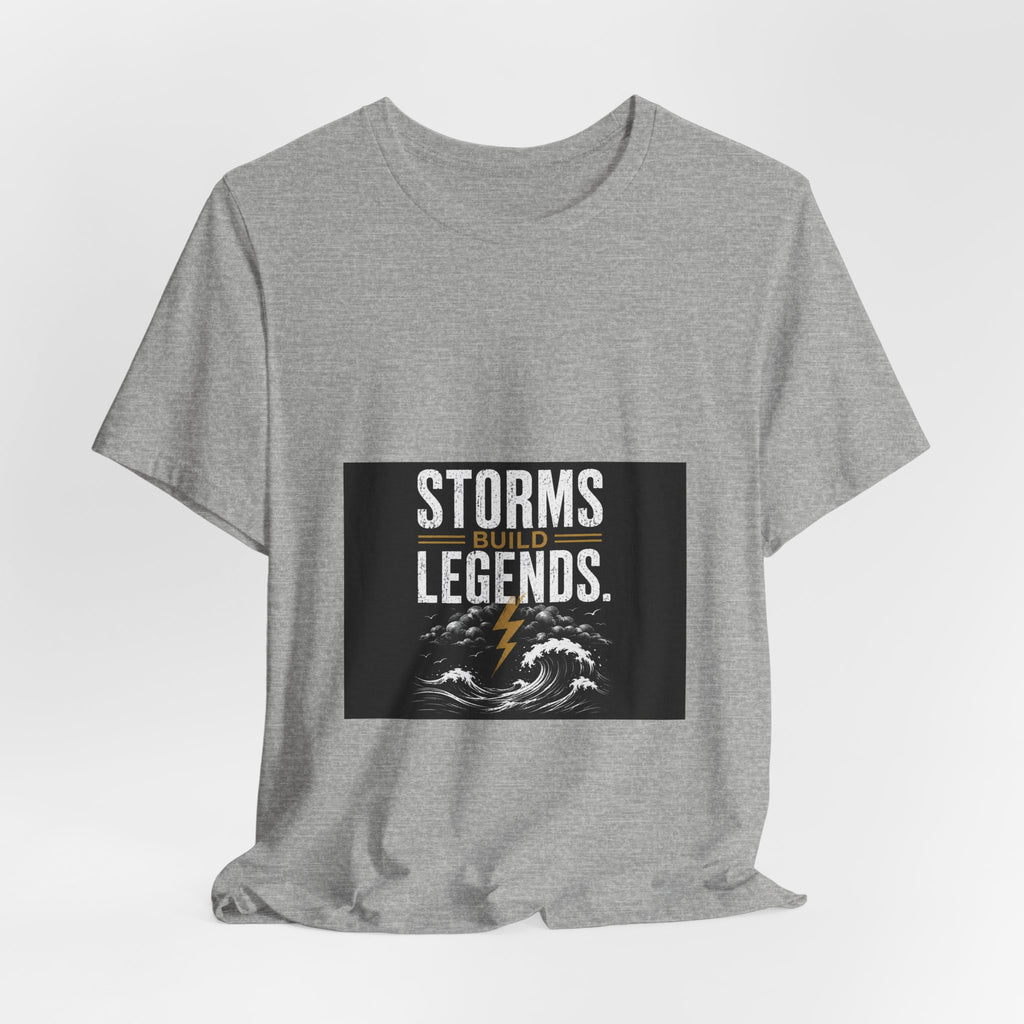 Storms Build Legends T-Shirt — Lightning Wave Graphic Tee