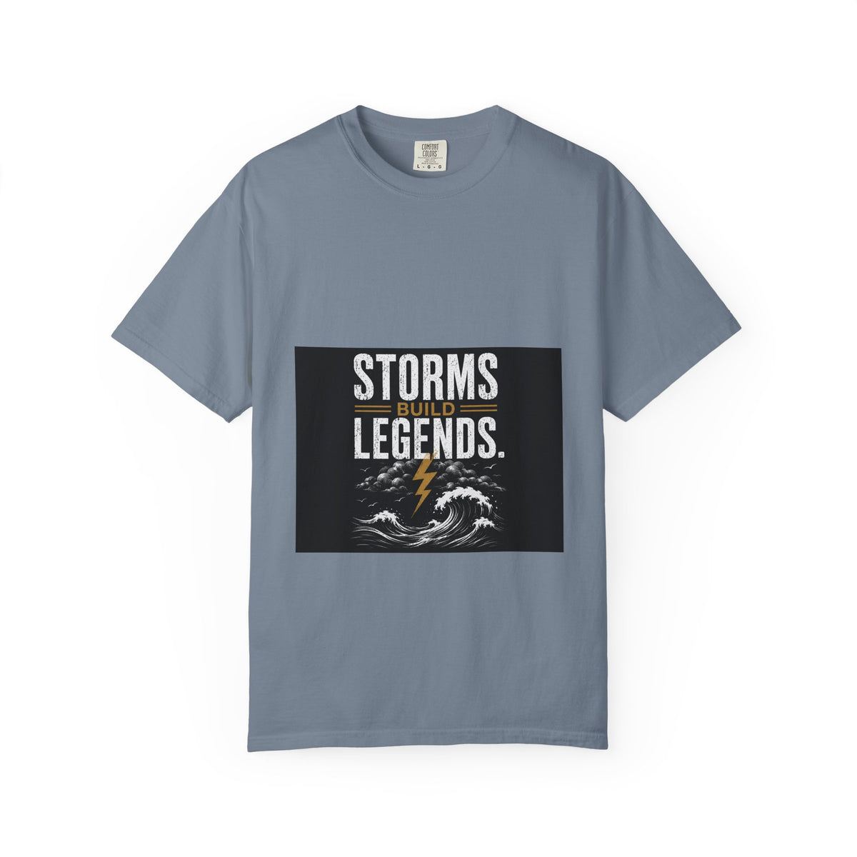 Storms Build Legends T-Shirt — Lightning Wave Graphic Tee