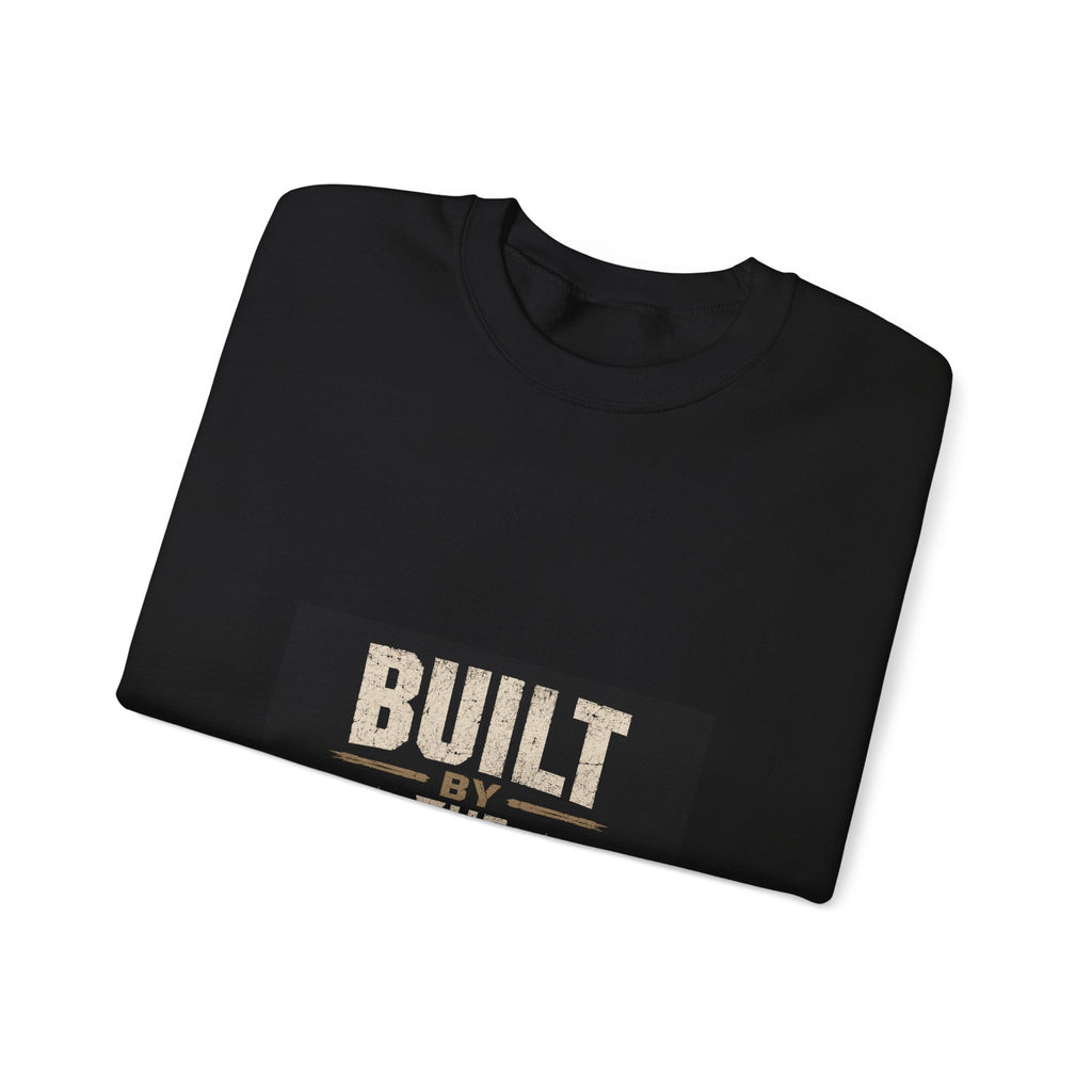 Crewneck Sweatshirt — "Built by the Battle" Inspirational Military-Style Pullover