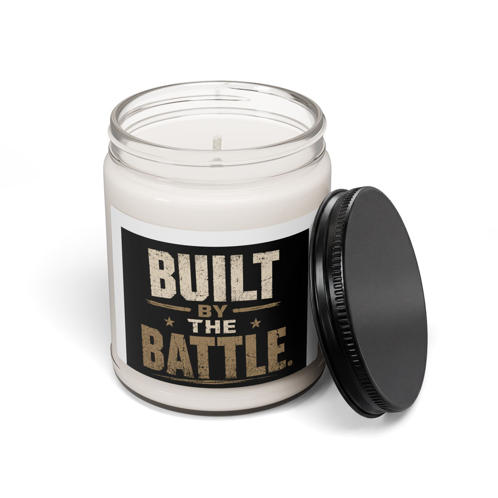 Built By The Battle Soy Candle — 9oz Scented Jar for Veterans & Military Families