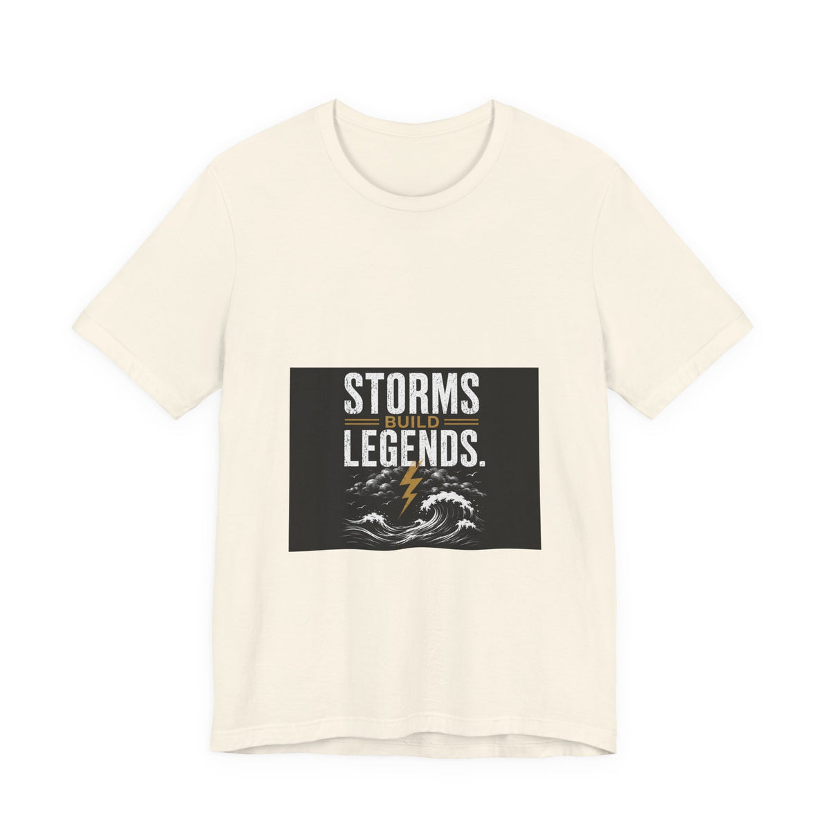 Storms Build Legends T-Shirt — Lightning Wave Graphic Tee