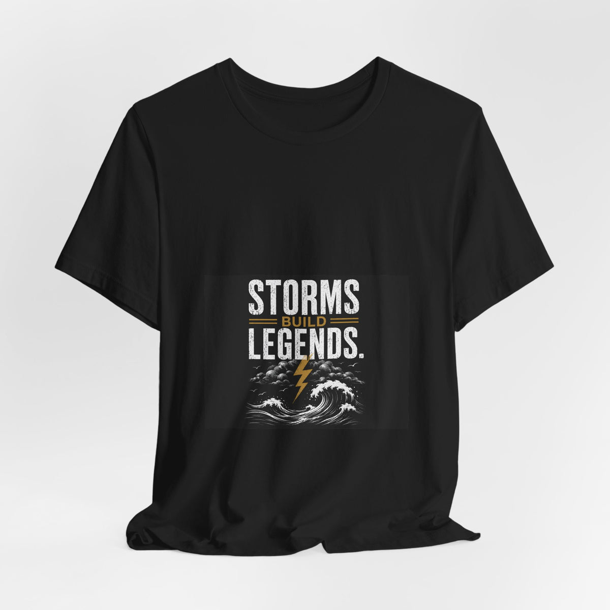 Storms Build Legends T-Shirt — Lightning Wave Graphic Tee