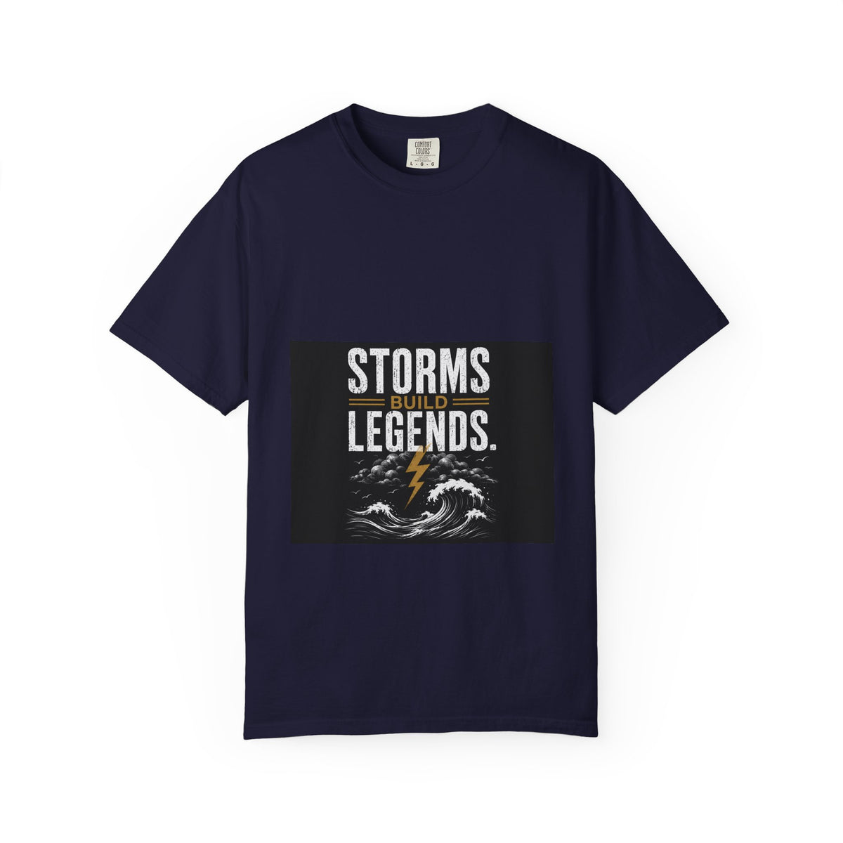 Storms Build Legends T-Shirt — Lightning Wave Graphic Tee
