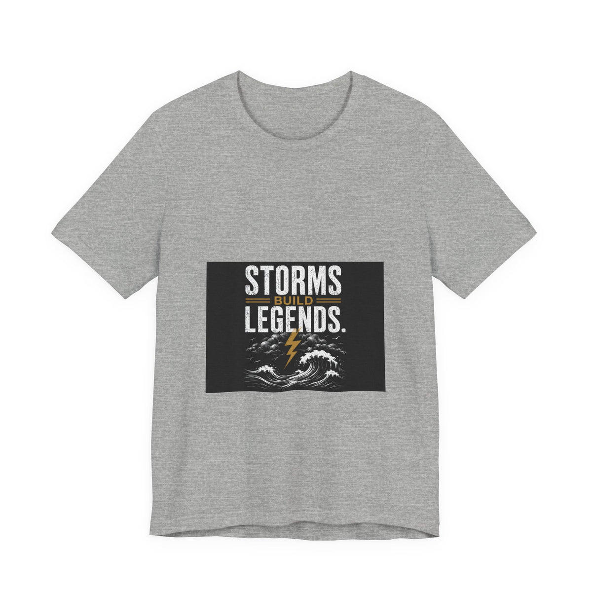 Storms Build Legends T-Shirt — Lightning Wave Graphic Tee