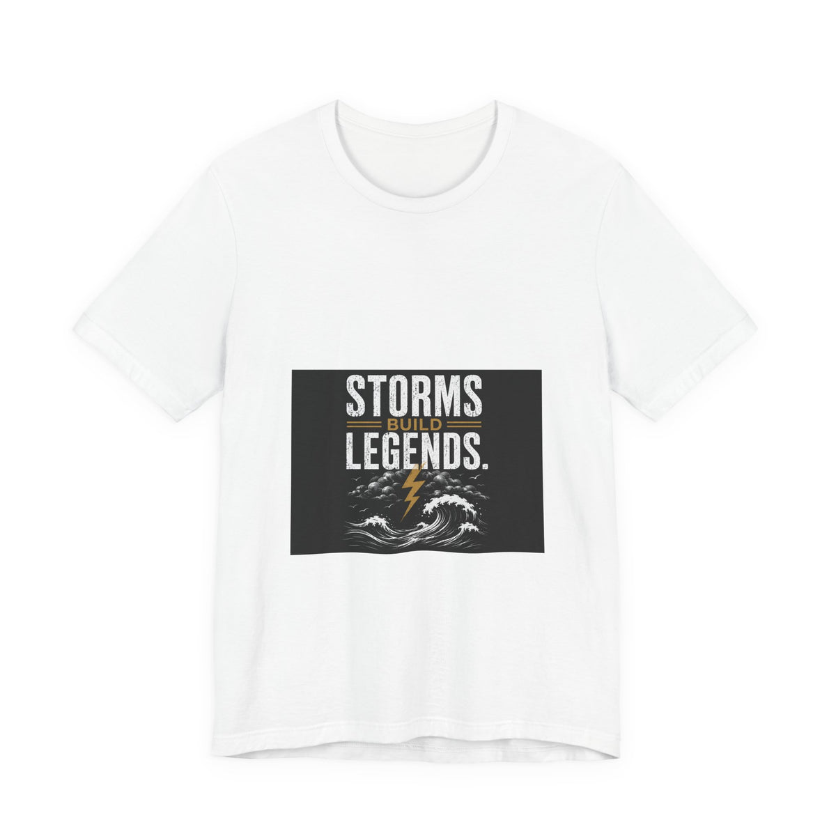 Storms Build Legends T-Shirt — Lightning Wave Graphic Tee
