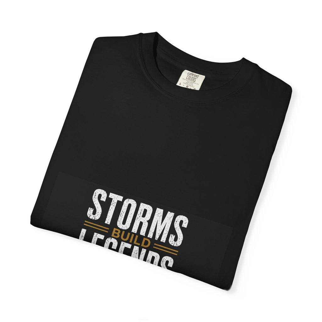 Storms Build Legends T-Shirt — Lightning Wave Graphic Tee