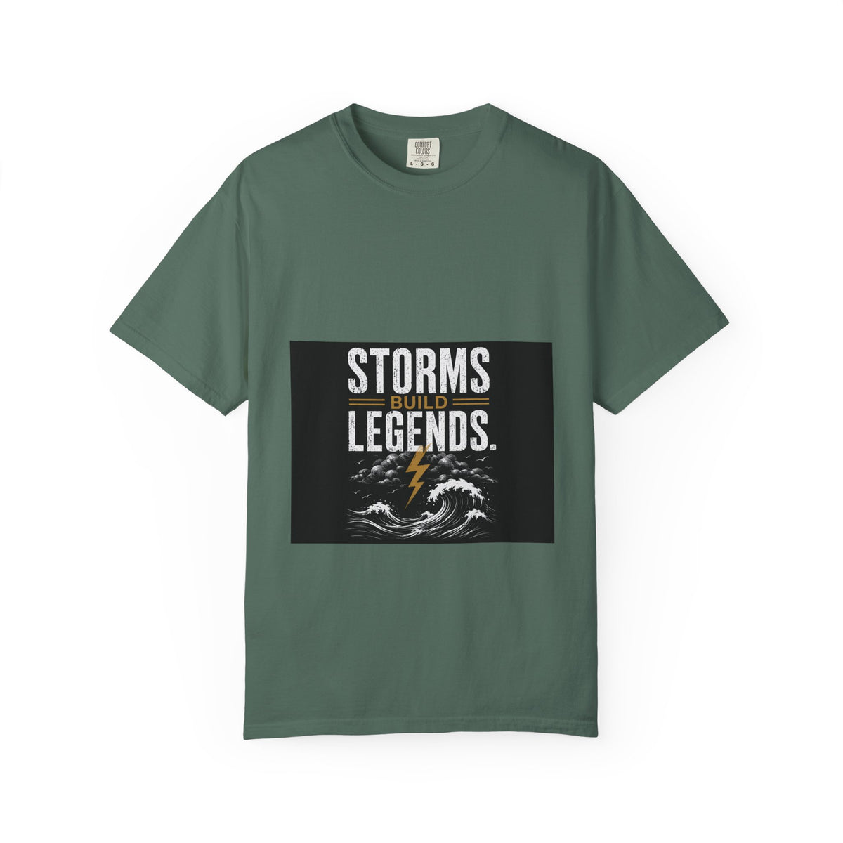 Storms Build Legends T-Shirt — Lightning Wave Graphic Tee