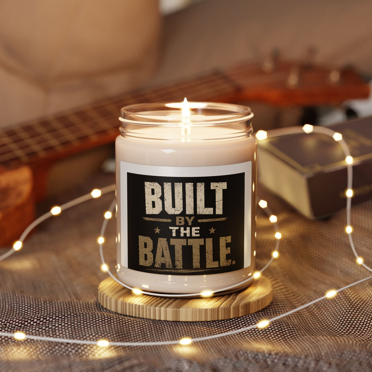 Built By The Battle Soy Candle — 9oz Scented Jar for Veterans & Military Families