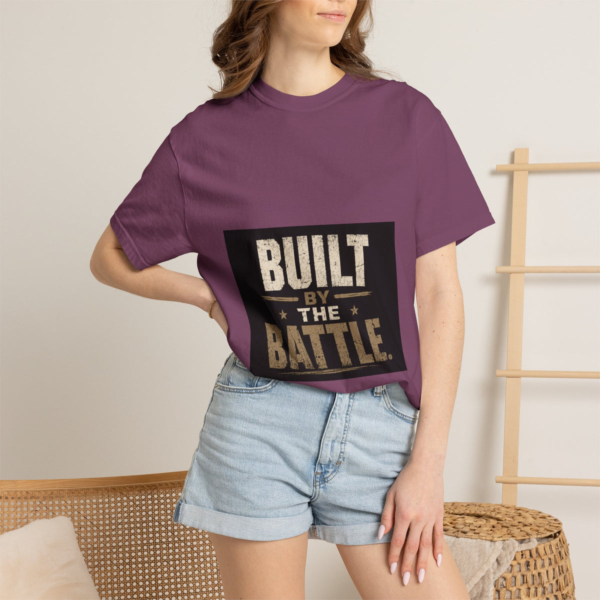 Built by the Battle T-Shirt — Military-Inspired Vintage Graphic Tee