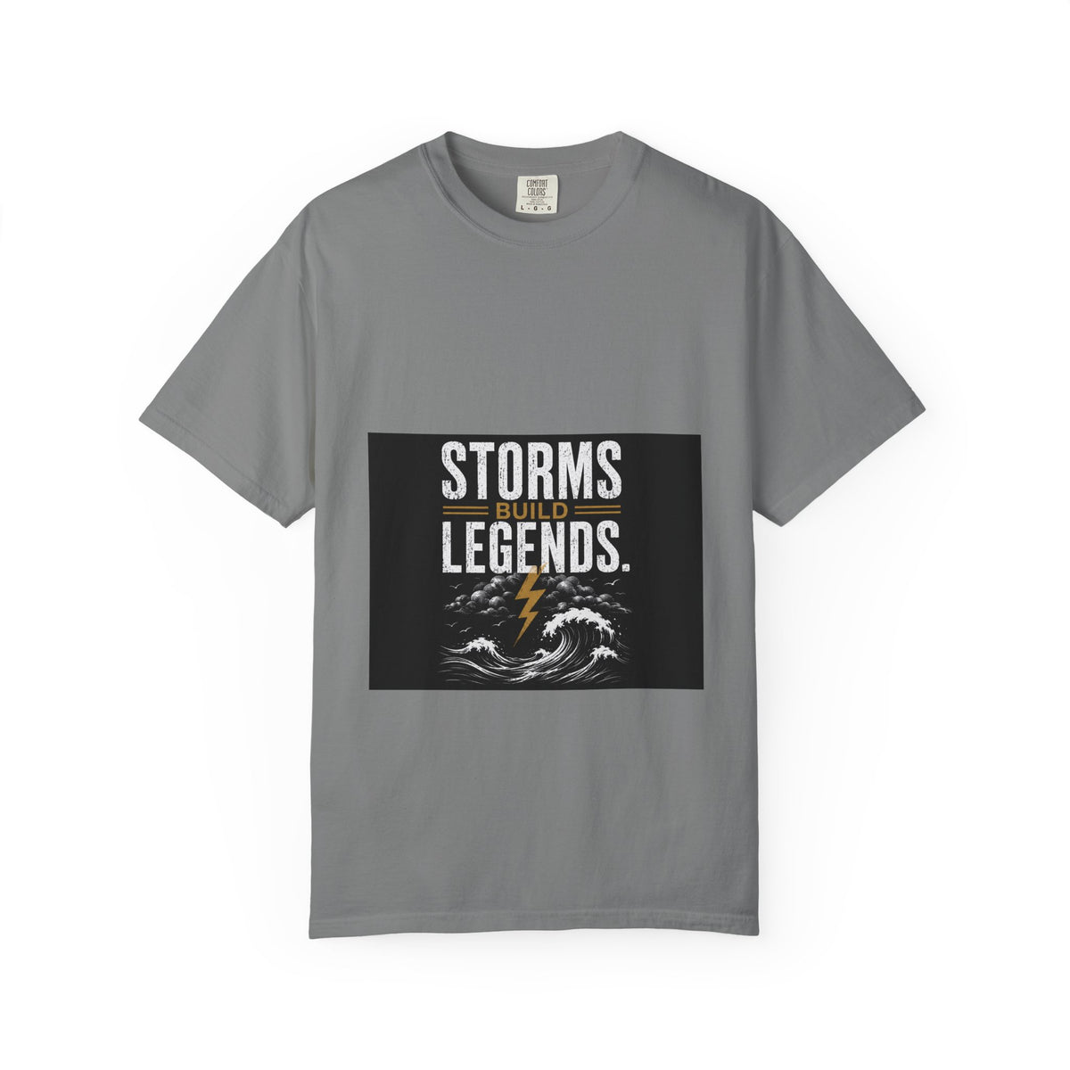 Storms Build Legends T-Shirt — Lightning Wave Graphic Tee