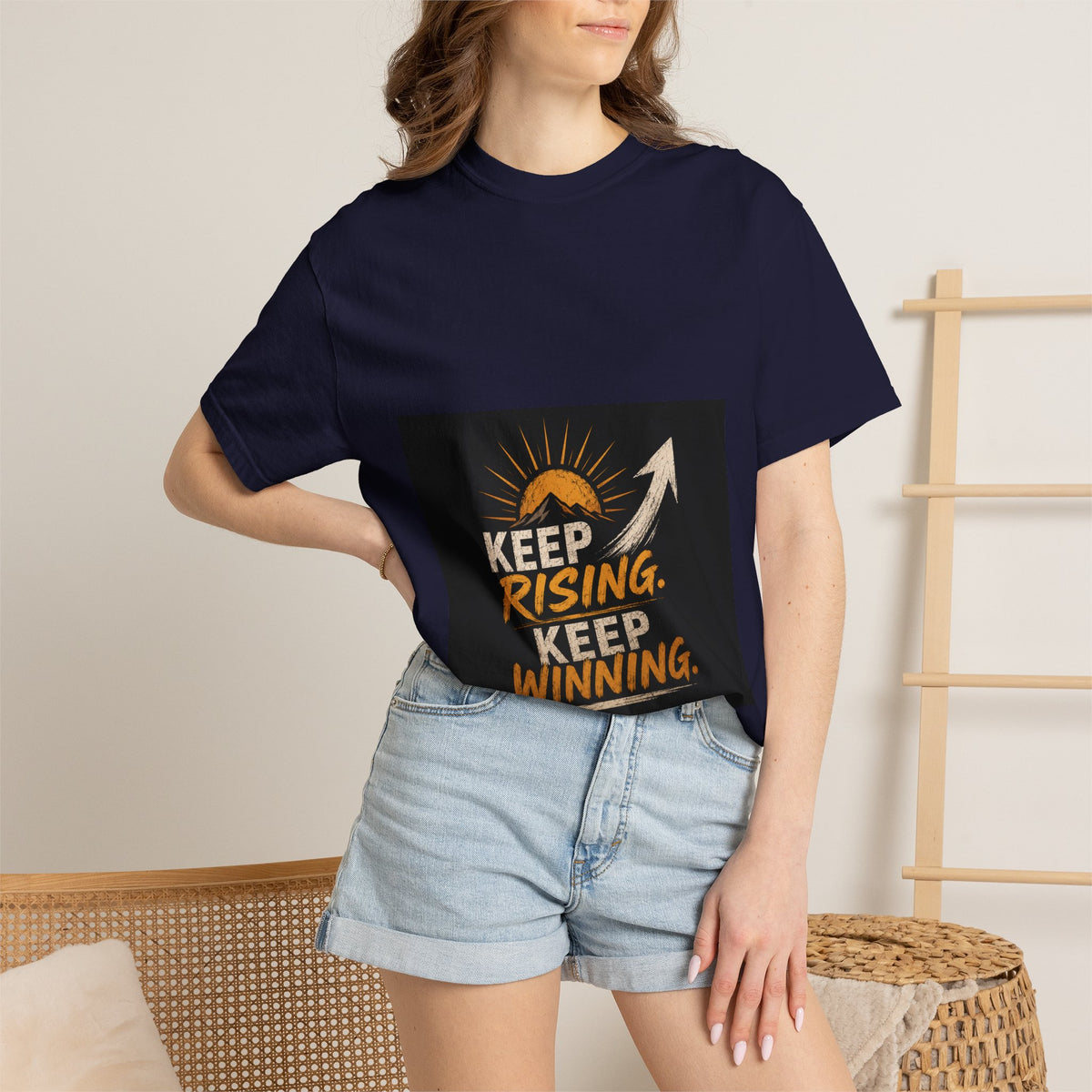 Keep Rising, Keep Winning T-Shirt — Motivational Graphic Tee