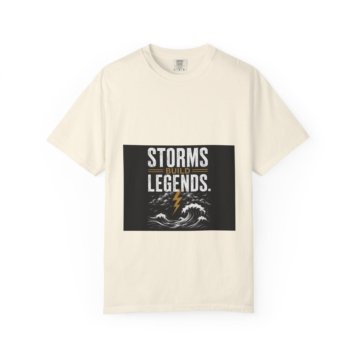Storms Build Legends T-Shirt — Lightning Wave Graphic Tee