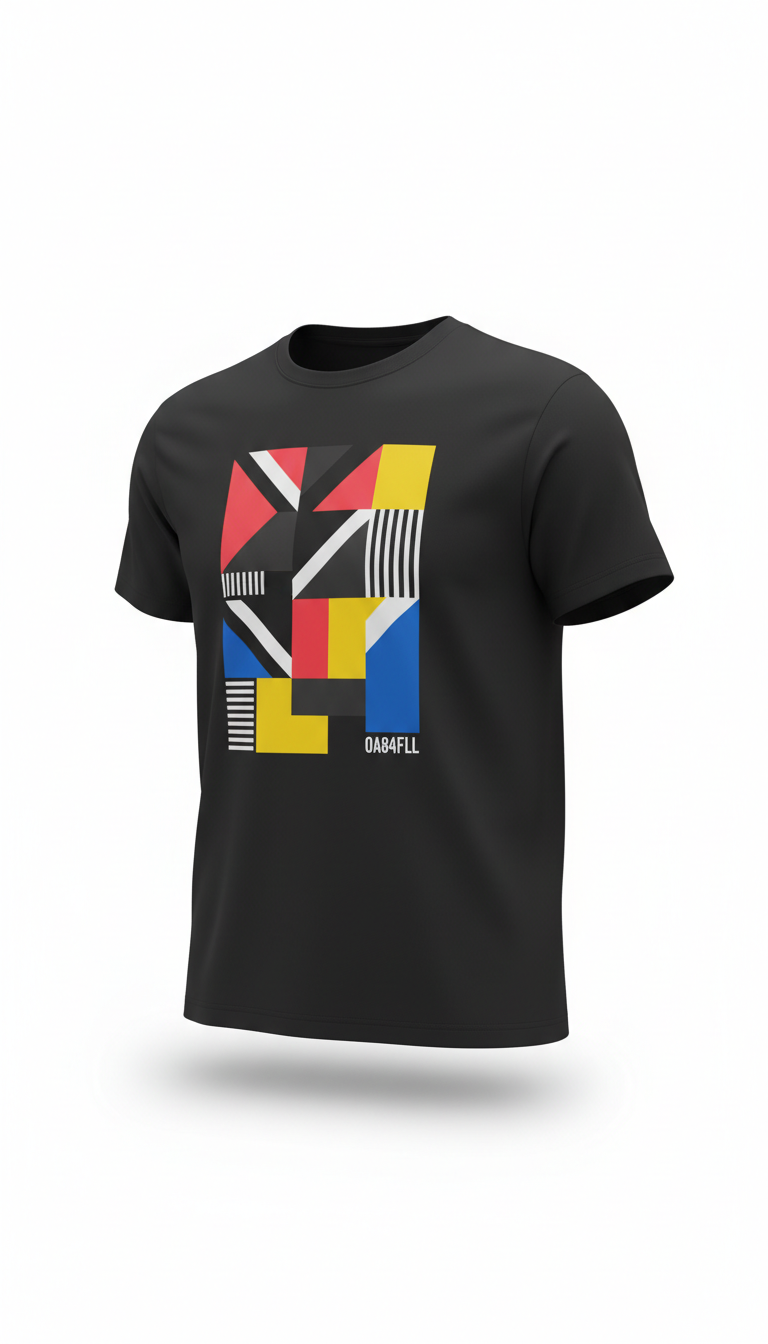 Matte Black Statement Typography Tee