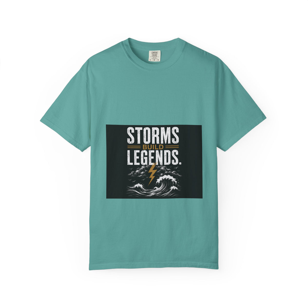 Storms Build Legends T-Shirt — Lightning Wave Graphic Tee