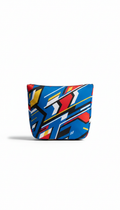 Blue Graphic Print Crossbody Bag